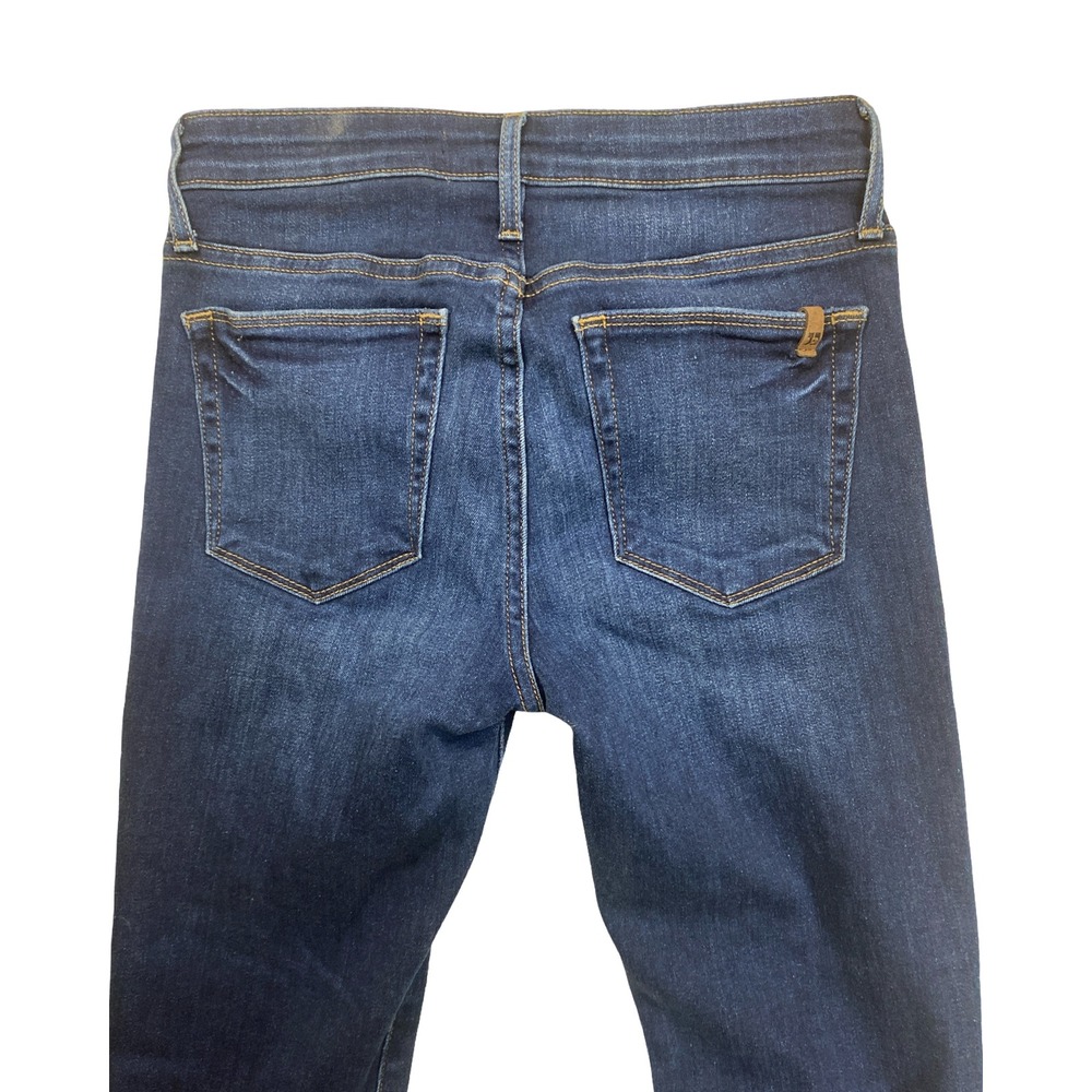 Joes Jeans Womens High Rise Flare Raw‎ Hem Dark Wash Stretch Denim Blue Size 25 - Picture 6 of 13